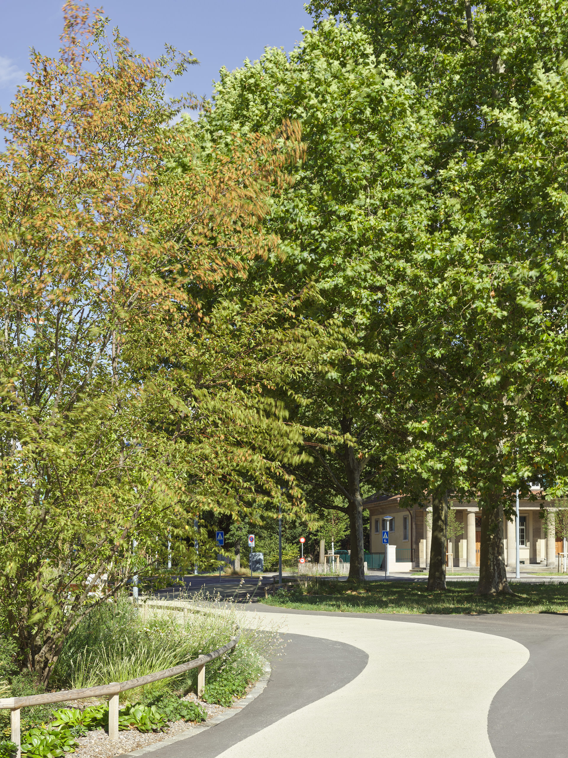 Tiefbauamt Basel · Platzgestaltung Wielandplatz · Aufnahmen 08.2023